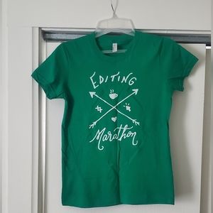 Kelly Green "Editing Marathon" Tee
